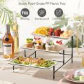 3 Layer Serving Platter Buffet Cake Display Rack Cupcake Stand Serveware Holder Party Pastry Cake Fruit Tray Plate Creative Snacks Bread Cookie Dessert Candy Storage Plate For Wedding Christmas Party. 