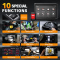 Ancel X6บลูทูธ OBD2สแกนเนอร์เต็มระบบ2025เครื่องมือวิเคราะห์รถยนต์10นิ้วหน้าจอสัมผัสบิ๊กแท็บเล็ต ECU รีเซ็ตเครื่องมือหัวฉีดการเข้ารหัส Odb2สแกนเนอร์รถอ่านและล้างรหัสข้อผิดพลาดยานยนต์ความผิดวินิจฉัยเครื่องมือ Obd2วัด OBD เมตร PK Launch x431. 
