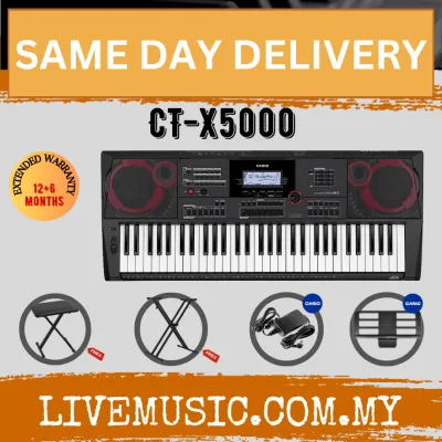 Casio CT-X5000 61-Keys Portable Keyboard with Stand Damper Pedal & Headphone ( CTX5000 / CT X5000)