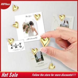 【COD】🔥🔥🔥 10 Heart-Shaped Fridge Magnets Magnetic Fridge Magnets For Message Boards Polaroid Camera Decorations Home Decor