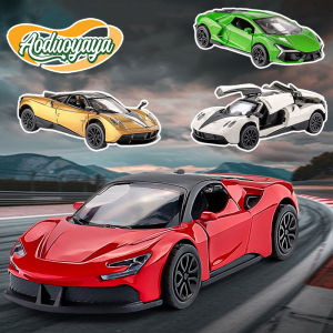 Aoduoyaya 1:43 Alloy Racing Car Model Toy Ornament Kids Gifts Mainan Kereta Model Open Door Pull-back Car Ornament