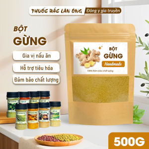 Bột gừng 500g bột gừng ta nguyên chất thơm cay mịn gia vị nấu ăn pha trà tốt cho sức khỏe