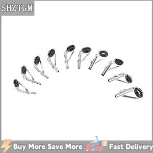 [COD] SHZTGM 8ชิ้นสแตนเลสเบ็ดตกปลาปลายวงแหวนตาพร้อมชุดซ่อมแหวน