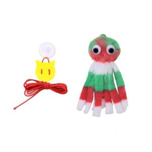 Squeaky Plushie Hanging Kitten Toy With Interactive Sound For Kitten Playing Safe Interactive