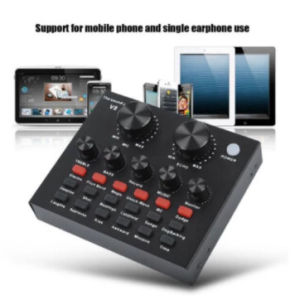 modern Mixer Bluetooth  Vlogging Youtuber Sound Card USB External simple