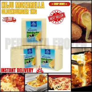 Keju Mozarella Asli Lumer Murah Meleleh Merk Oldenburger 1kg | Mozarella 1kg Kiloan