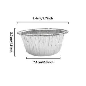 ถาดฟอยล์ ใช้แล้วทิ้ง ทนความร้อน กันน้ํามัน สําหรับหม้อทอดไร้น้ํามัน กระทะย่าง Pizza Pan ถาดอลูมิเนียมฟอยล์กลม