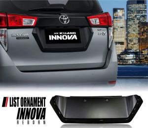 license ornament list plat belakang All new Innova reborn 2016 2018 2020 2023 Hitam