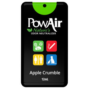 Pow Air Spray Card Apple Crumble 12ml Pack of 5 (Odor Neutralizer Deodorizer Safe & Effective Essential Oil Formula 100 % Destroy household smells)