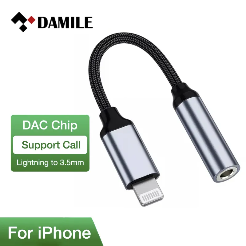 DAMILE Lightning to Headphone Jack Adapter headphone
