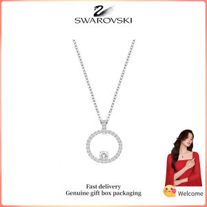 ♈ Swarovski ♈ Dây chuyền thời trang nữ S925 bạc sterling kim cương trắng Vòng cổ mặt dây chuyền sáng tạo Quà tặng ngày lễ tình nhân Quà tặng sinh nhật
