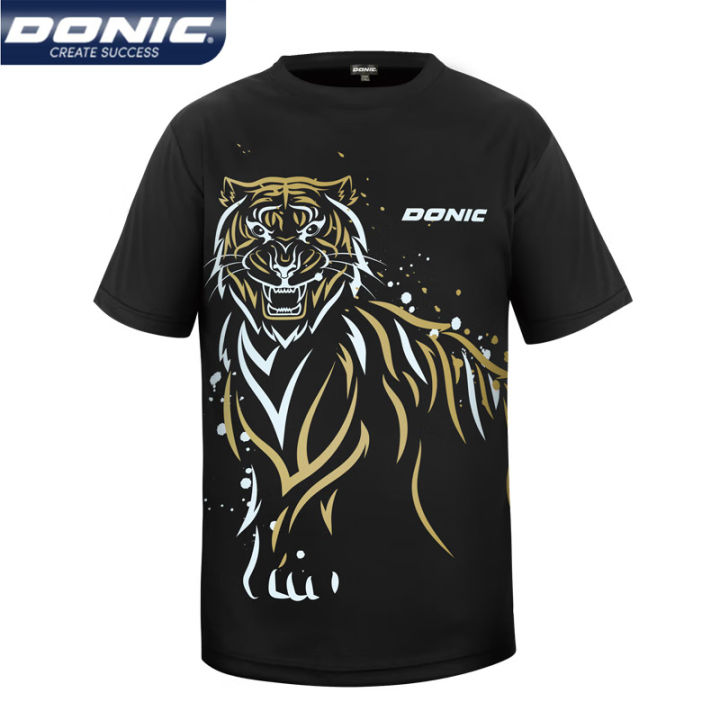 DONIC - 【希少品】ＤＯＮＩＣ／ドニック★シャツ ライオン★ブラック×ターコイズ★Ｌサイズ Amazon.co.jp: DONIC(ドニック) 男女兼用 卓球 ゲームシャツ