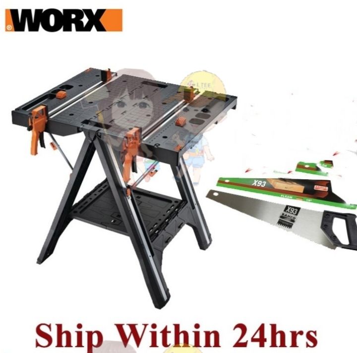 WORX WX051 Pegasus Folding Work Table Saw horse rm10 get BACHO