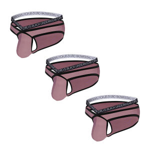 CMENIN ORLVS 3Pcs Cotton LOGO Quần Lót Thoáng Khí Nam Jockstrap Tóm Tắt Quần Lót Nam Túi đựng OR6314