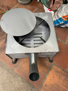 Bếp Củi Vuông Thông Minh Không Khói size 40*40cm hàng dày nặng 75kg