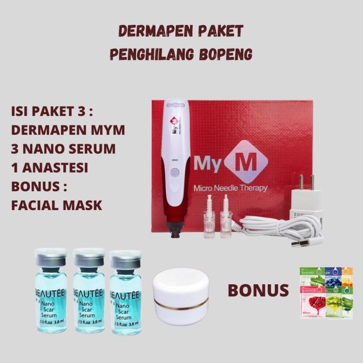 Penghilang Bopeng Dr Pen Wireless Derma Pen Roller Derma Pen