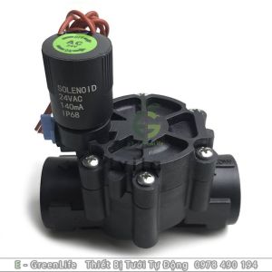 Bộ Van điện từ phi 34mm dùng cho hệ thống tưới nước tự động. Nhà Vườn Xanh EGreenlife