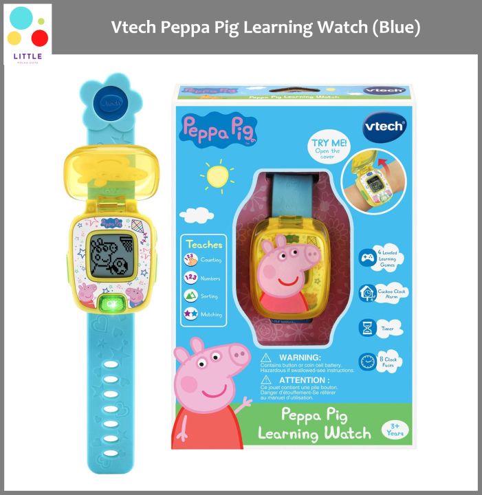 Vtech Peppa Pig Learning Watch (Blue) Lazada Singapore