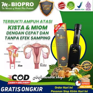 Obat Kista Ovarium Paling Ampuh Obat Kista Miom Obat Herbal Miom Kista Di Rahim Batholin Cokelat Nyeri Haid  Benjolan di Rahim Haid Tidak Lancar Keputihan MBiopro M Biopro Obat Herbal Asli 100% Original halal bpom