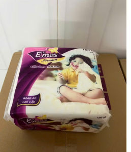 Khăn Giấy Vuông Emos Premium khổ giấy 330mmx330m hàng chuẩn dai mịn ko bụi