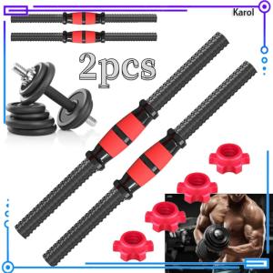Karol.mall   แกนดัมเบล 1 คู่ แกนดัมเบลเหล็กหุ้มพลาสติก Dumbbell Bar（40cm）