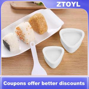 【ZTOYL】 Sushi Khuôn Sushi nhà sản xuất gạo bóng thực phẩm cấp thực phẩm Báo Chí tam giác Sushi Maker Khuôn bento Tiện Ích Nhà Bếp Bộ