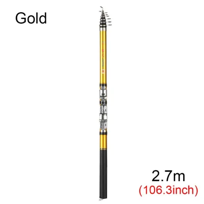 【COD❤Ready Stock】 Carbon Spinning 1.5m1.8m 2.1m 2.4m 2.7m 3m Sea Pole Retractable Pen Pole Hard tail/soft tail Telescopic fishing rod
