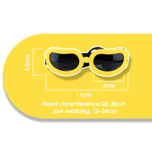 Professional Pet Goggles Full UV Protection 3D Contour Fit Dust Proof Seal Dual Vent System Collapsible Design