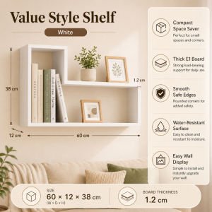 SUNNY No Drilling Room Organizer Storage Shelves for Wall Wooden Wall Rack Hanging Wall Decoration Shelf Study Room Organizer Rack