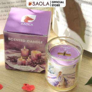 Nến Thơm Phòng SaoLa Nến Thơm Cao Cấp tinh dầu từ Thảo Dược Huế 100% Sáp Ong Rừng 45g