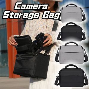 KENDRAT Waterproof Digital DSLR Camera Bag Multi-functional Wear Resistant Camera Lens Pouch Professional Nylon Camera Storage Bag Travel