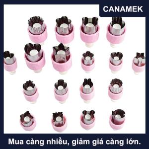 【CANAMEK】 Khuôn Nướng Vui Vẻ Chức Năng Rau Cutter Hình Dạng Thép Không Gỉ Press-Type Mini Cookie Cutter Cho Trẻ Em
