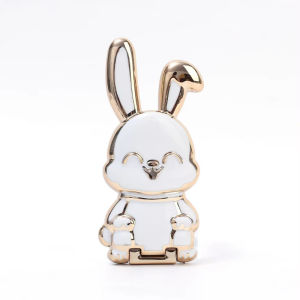 Finger Ring Phone Holder Cartoon Cute Rabbit Foldable Mobile Phone Bracket Universal Desktop Cellphone Stand Portable Kickstand