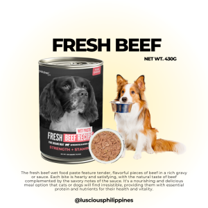 Luscious 430g Wet Food Can Pure Natural Organic Canned Dog Food For Hair Care And Fitness Muscle