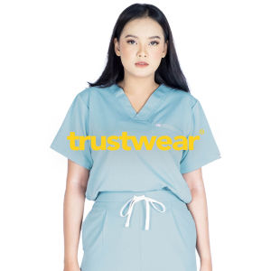 TRUSTWEAR - Javier Doctor’s Scrubs / Set Baju Celana Jaga OKA OK Perawat / Dokter Lengan Pendek Vol.1