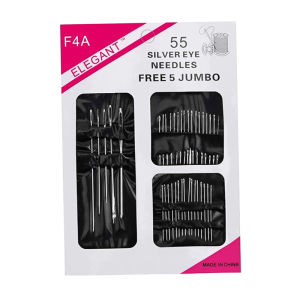 55Pcs Sewing Needles Set Stainless Steel Multi-Size Hand Embroidery Leather Craft