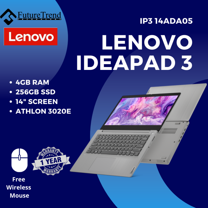 Lenovo IdeaPad 3 Notebook [IP3 14ADA05] Athlon3020E/4GB/256GB/AMD HD ...