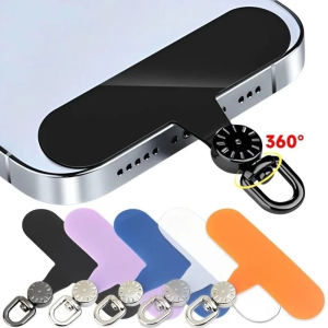 YAHOO 1PCS  Cell Phone Replacement Card Patch 360 ° Rotatable TPU Mobile Phone Lanyard Gasket - Phone Anti-lost Accessories