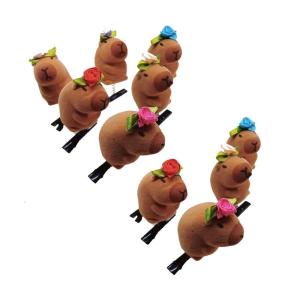 10pcs capybara kẹp tóc dễ thương mùa xuân thiết kế hairpiece độc đáo kẹp tóc cho phụ nữ và trẻ em gái chủ đề động vật phụ kiện