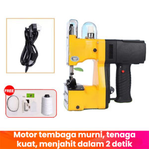 Mesin Jahit Karung Gk9-036 Portable Kecil Integrasi Ekspres Muatan Tanpa Wayar Tas Beras Sepenuhnya Otomatis Mesin Paket Kecepatan Tinggi Tas Woven