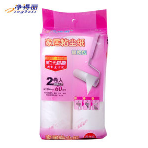 Giấy loại bỏ bụi có thể xé được Jingdeli Home cuộn giấy loại bỏ bụi 16cm Lõi giấy thay thế xé chéo FH8016