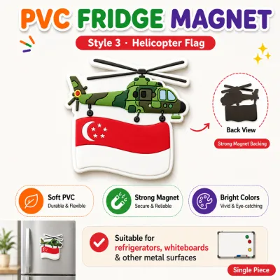 【Local Ready Stock】5cm Magnetic stickers Cute Cartoon Merlion Fridge Magnet PVC SG61 NDP 2026 Souvenir Gift Home Decor
