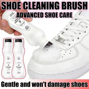Sneaker Cleaner Foam Shoe Deodorizing Cleaner Whitening Quick-drying Foam Cleaner with Brush Head