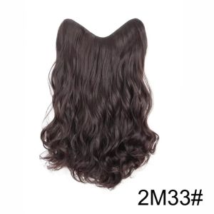 A6277 High Temperature Resistant Clip In Hair Extensions 20 Inch Heat Resistant Fiber Synthetic Hair Extensions Fashion Curly Texture Curly Hair Extensions For Women Party