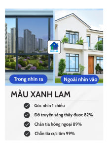 Phim cách nhiệt dán cửa kính tĩnh điện loại cao cấp không cần keo chống UV+ nắng+ nhìn trộm rộng 60cm