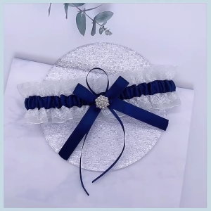 Dây nịt bít tất ren nịt bít tất đám cưới cô dâu cho cô dâu với dây chun Thạch Ngọc Trai Ren garter quà tặng cho nữ Phụ nữ