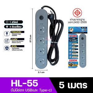 ปลั๊ก3ขา ของแท้!!! ปลั๊กพ่วง 3เมตร/5เมตร ปลั๊กไฟ มีสายดิน มีเบรกเกอร์ตัดไฟอัตโนมัติ ผ่านมาตรฐาน มอก.