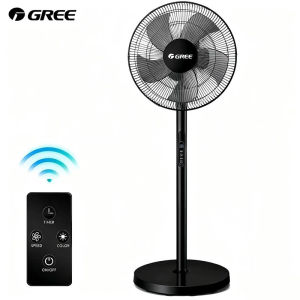 มอเตอร์เยอรมัน การประหยัดพลังาน พัดลม 16นิ้ว พัดลมตั้งพื้น เสียงเงียบ พัดลมรีโมต Stand Fan พัดลมอุตสาหกรรมสไลด์ฐานกลม พัดลม 5ใบพัด 8 ระดับ พร้อมฟังก์ชั่นจับเวลา 12H  พัดลมรีโมท ลมแรง ลมแรง เสียงเบา การใช้พลังงานต่ำพัดลม ห้องนั่งเล่น ห้องนอน สำนักงาน