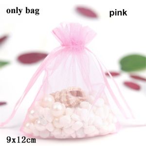 OUREAL 50pcs 9x12cm Decoration Candy Box Party Jewelry Pouches Sheer Organza Gift Bags Packaging