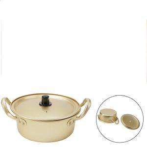 Korean Kimchi Instant Ramen Noodle Pot Ramyun Gold Aluminum Soup Pots Cooking Non Stick Hot Pot Induction Iron Pan